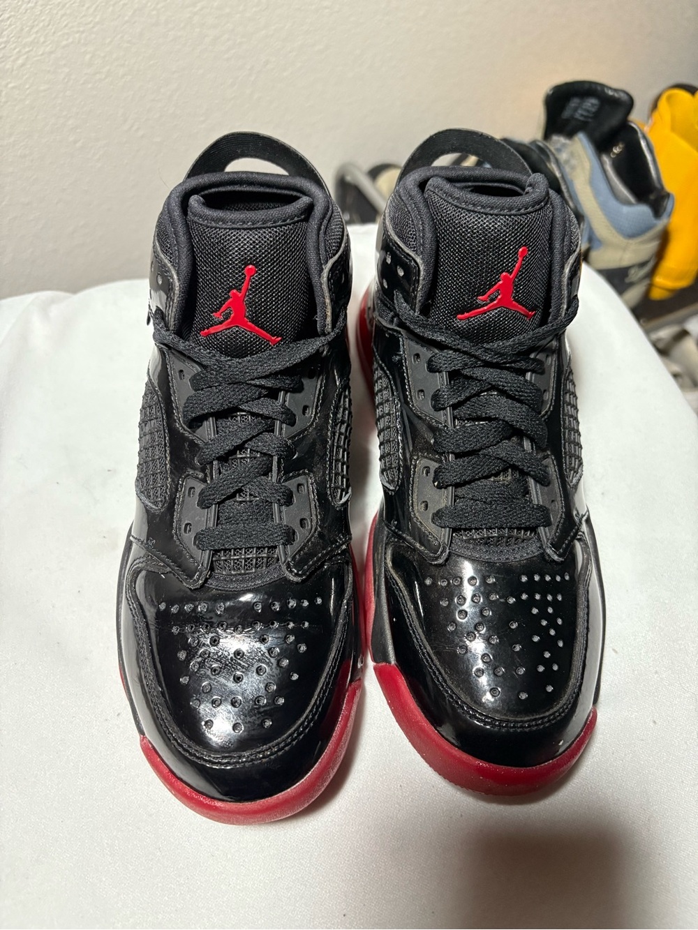 Nike Kids' Black and Red High-Top Sneakers